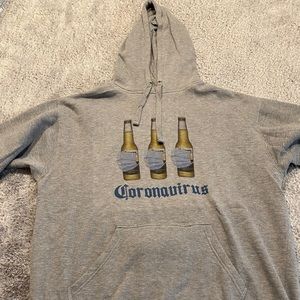 Corona-virus Grey Sweatshirt XXL